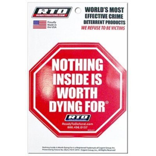 Cogent Group RED Nothing Insid Decal RTD-X1Y